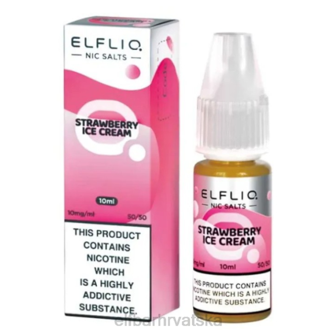 Elf Bar 5000 - ELFBAR elfliq nic soli - jagoda snijeg - 10ml-20 mg/ml 8D4H183