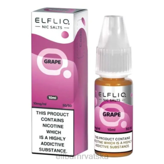 Elf Bar Hrvatska - ELFBAR elfliq nic soli - grožđe - 10ml-20 mg/ml 8D4H192