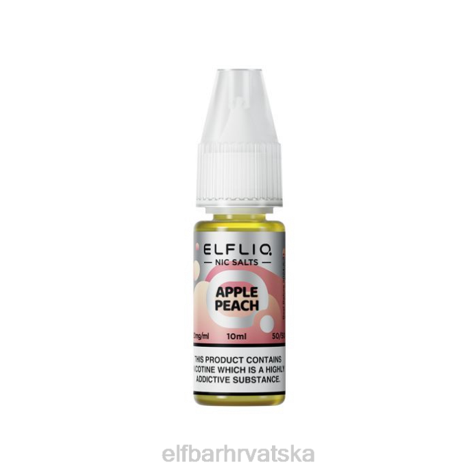 Elf Bar Punjenje - ELFBAR elfliq jabuka breskva nic soli - 10ml-10 mg/ml 8D4H219