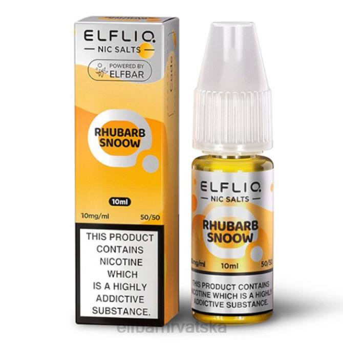 elfbar elfliq nic soli - rabarbara snoow - 10ml-10 mg/ml X444171