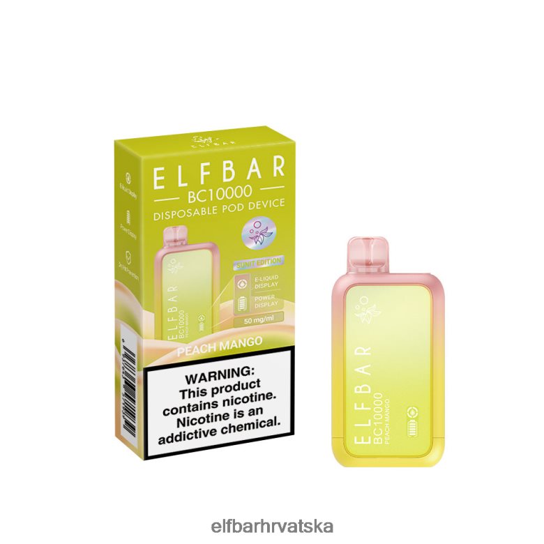 ELFBAR najbolji okus za jednokratnu upotrebu vape bc10000 najbolja prodaja D420LH12 breskva mango